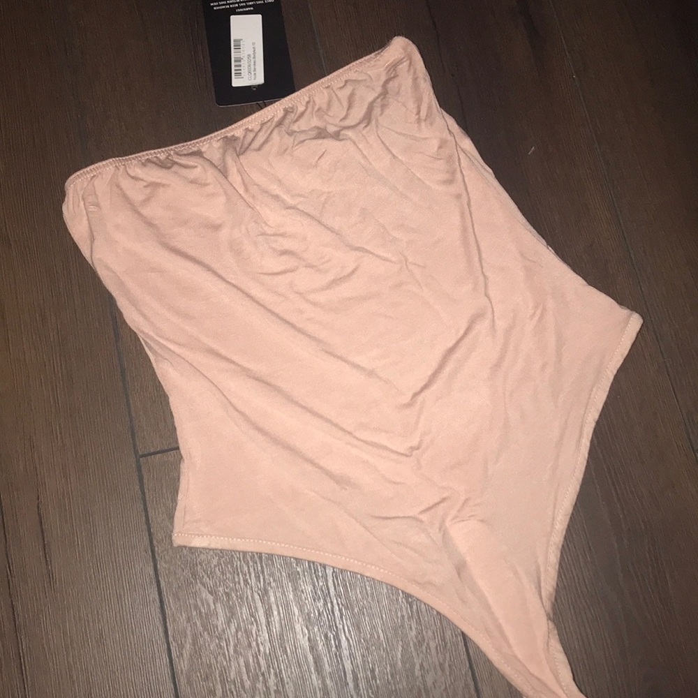 PrettyLittleThing Nude Bandeau Bodysuit